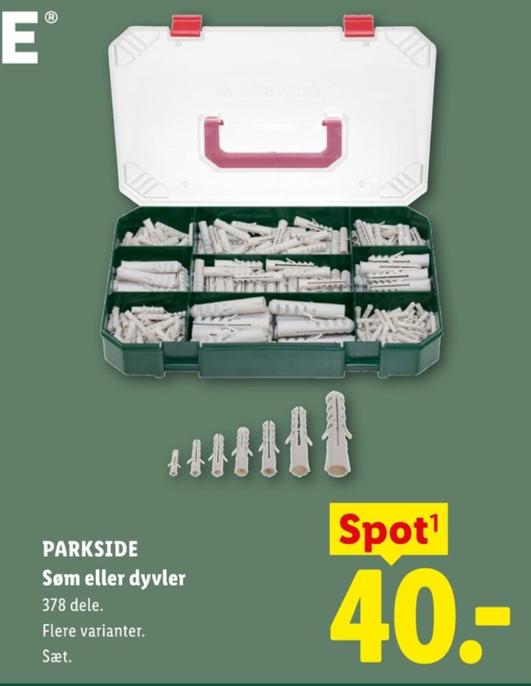 Parkside, Sortimentsbokse