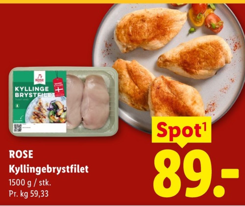 Rose, Kyllingebrystfilet