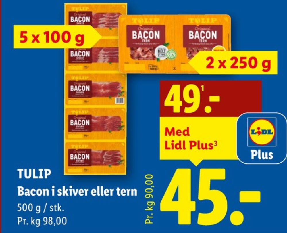 Tulip, Baconskiver