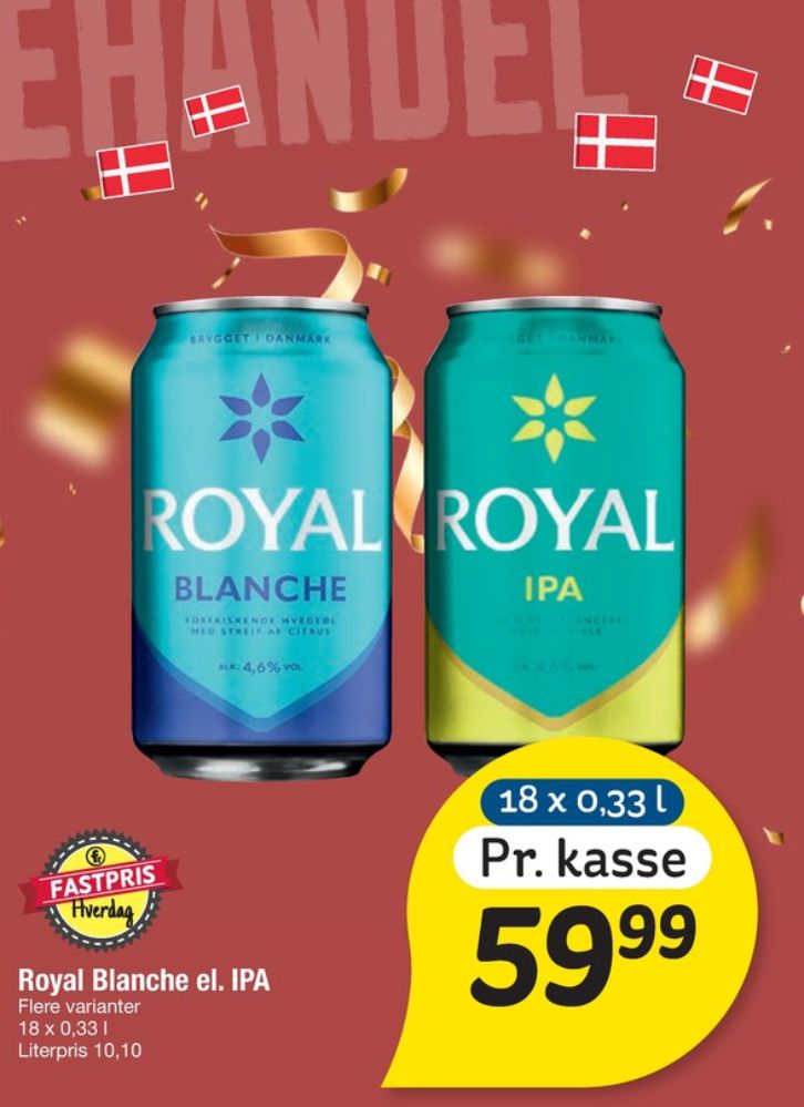 Royal Blanche, Øl 18 pk.