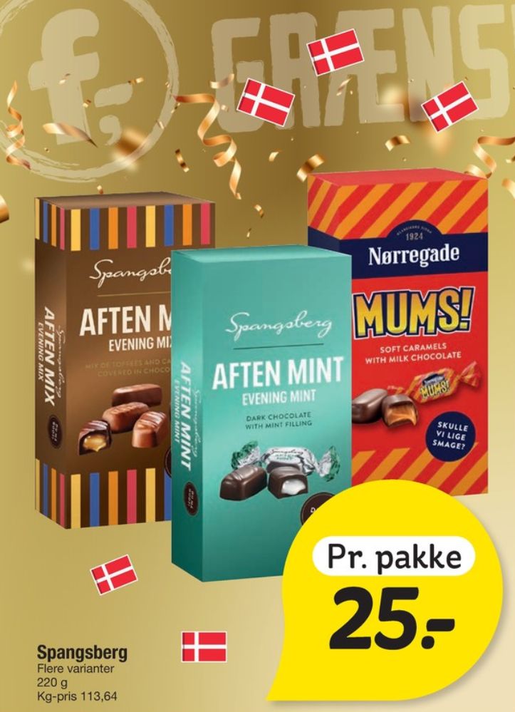 Spangsberg Aften Mint, Dessertchokolade