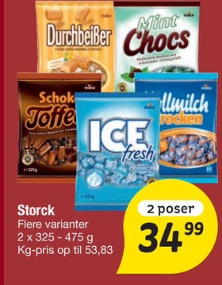Storck Mint Chocs, Karameller