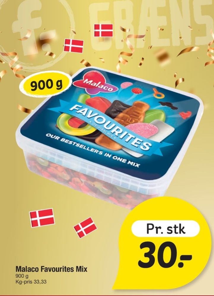 Malaco Favourites, Slikbøtter