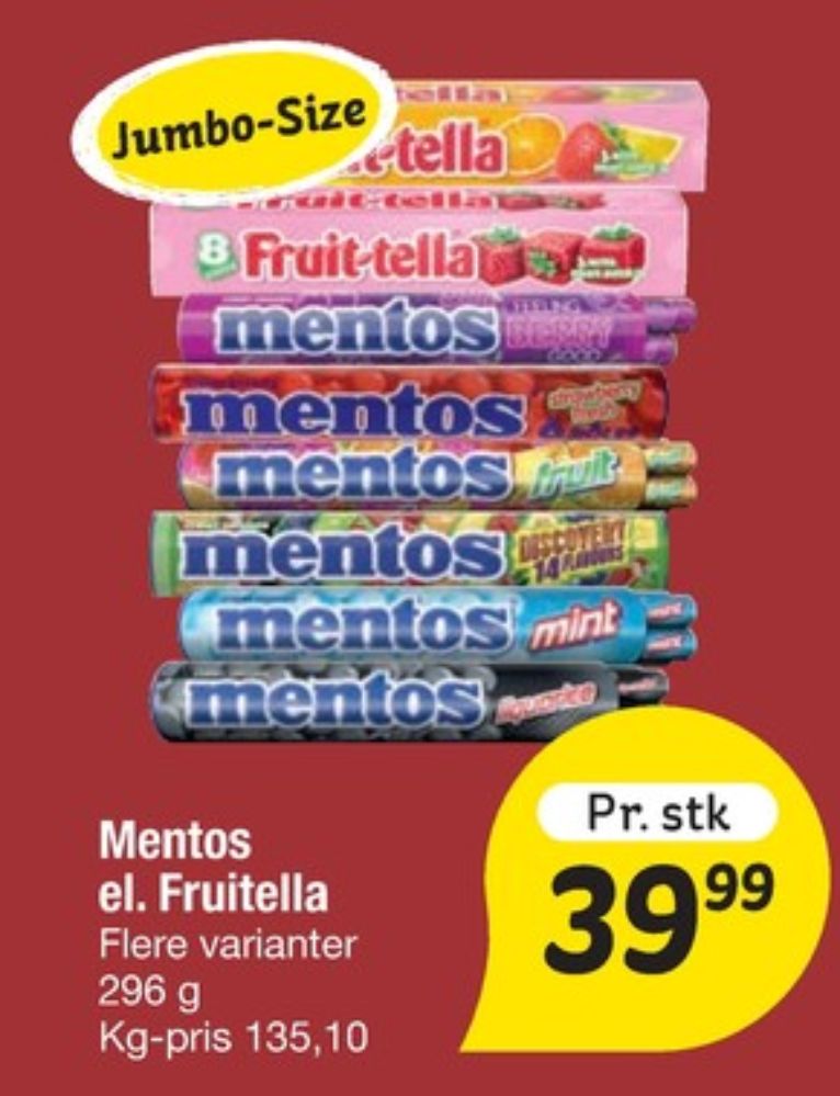 Mentos, Pastiller Mint