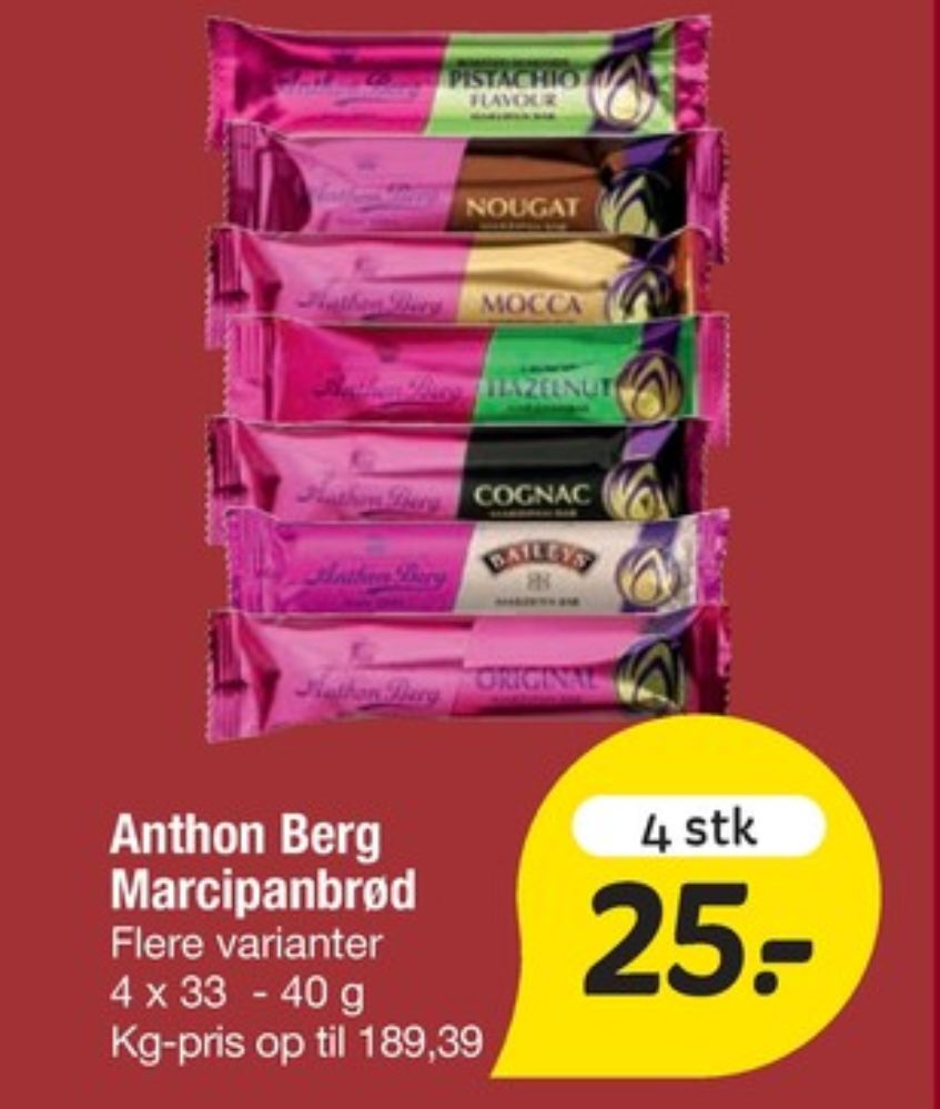 Anthon Berg, Marcipanbrød Hazelnut