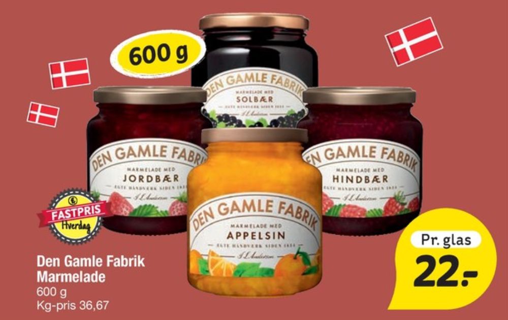 Den Gamle Fabrik, Jordbærmarmelade