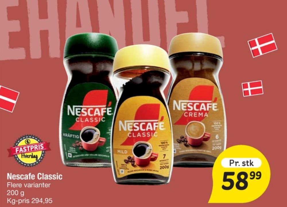 Nescafe Classic, Instant Kaffe