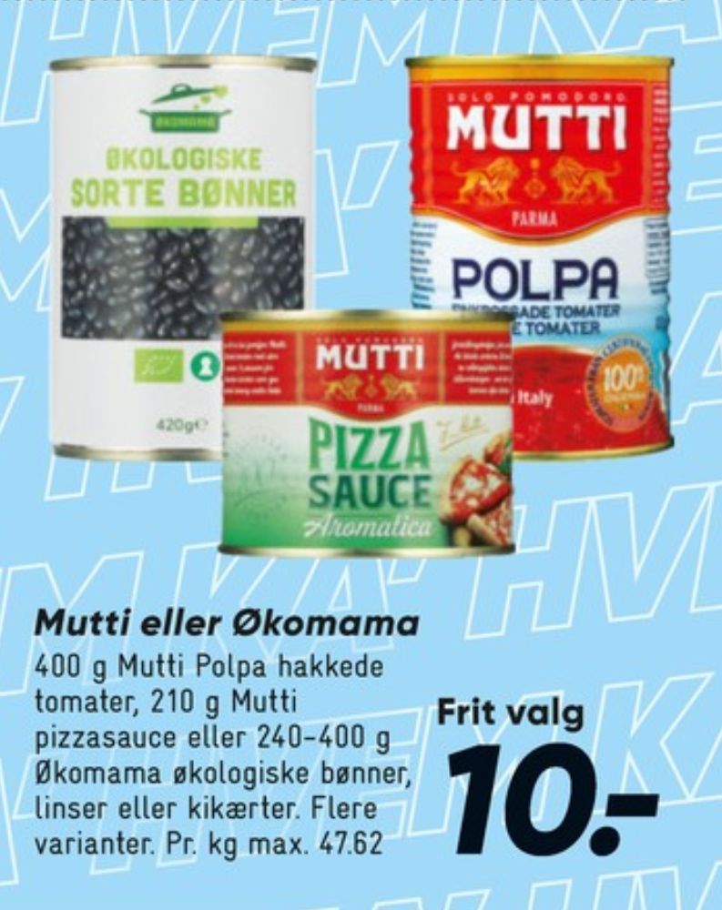 Økomama, Kikærter