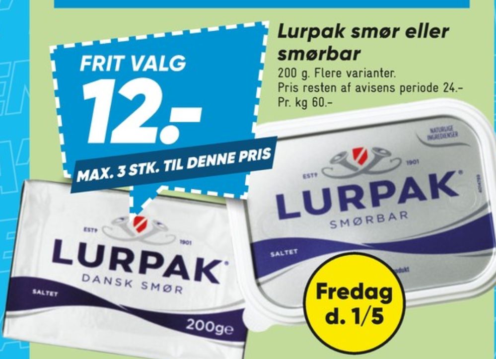 Lurpak, Smør