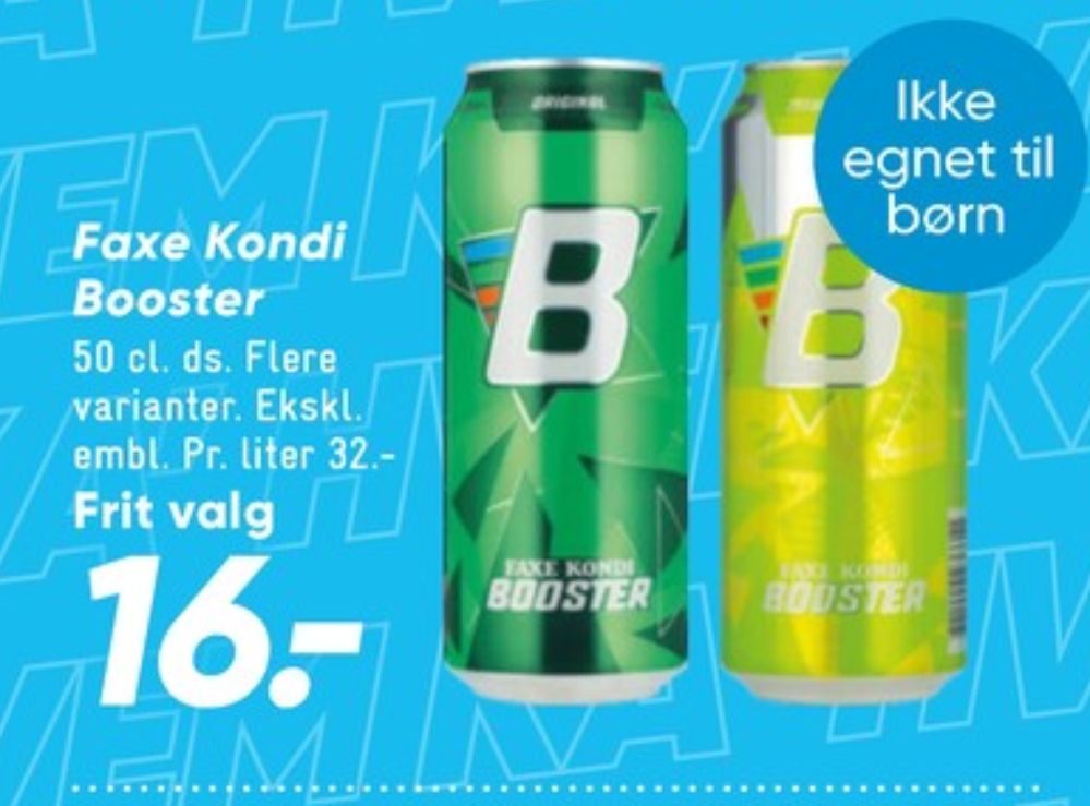 Faxe Kondi Booster Citrus Boost, Energidrik