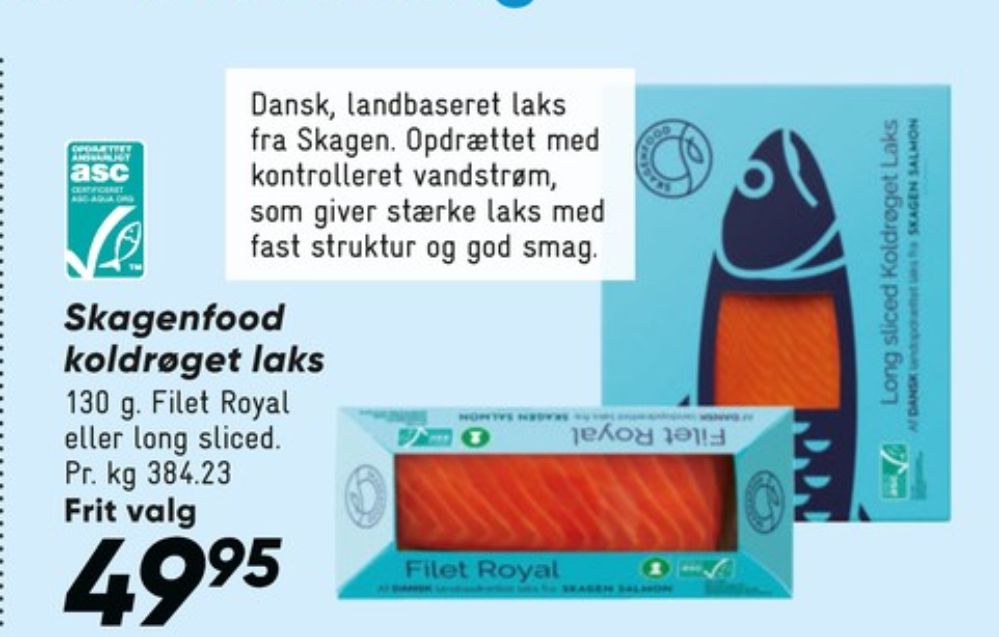 Skagenfood , Laks i skiver