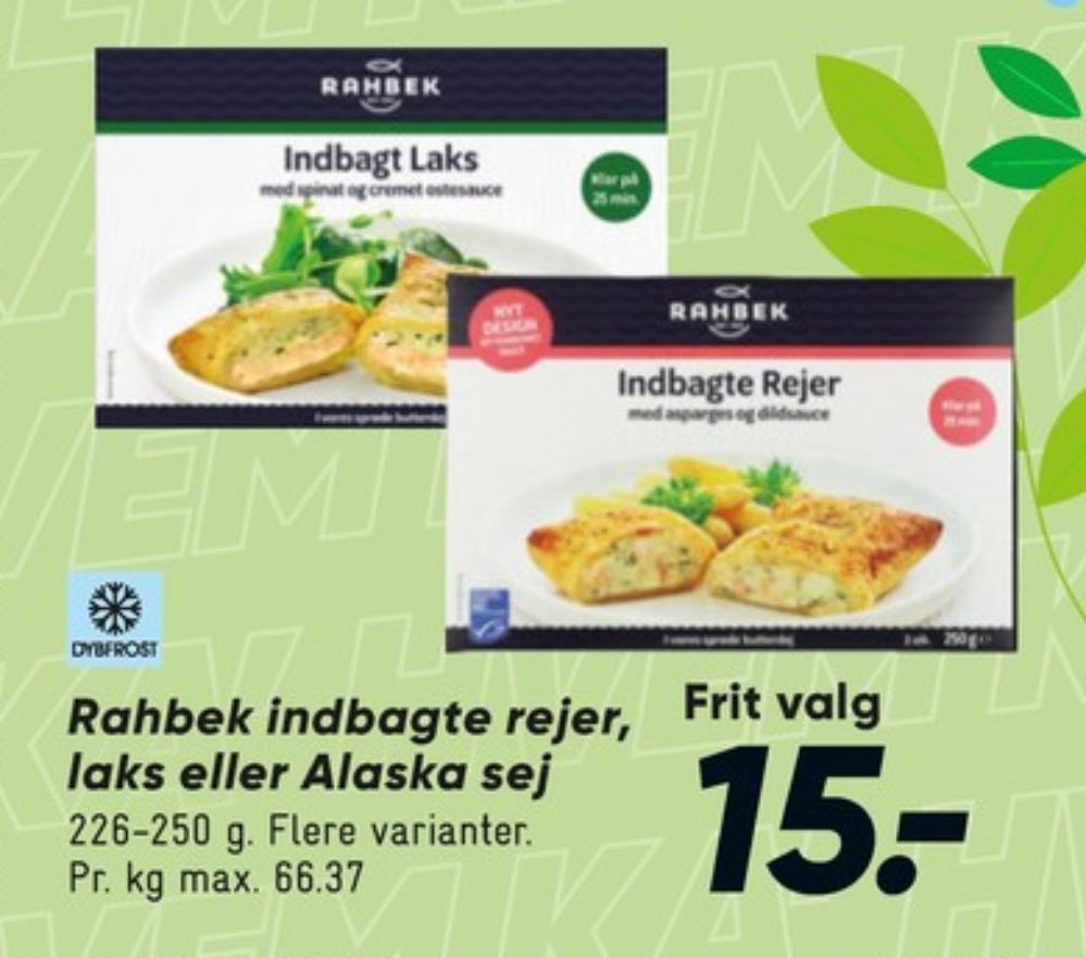 Rahbek, Indbagt Laks med Spinat og Ostesauce