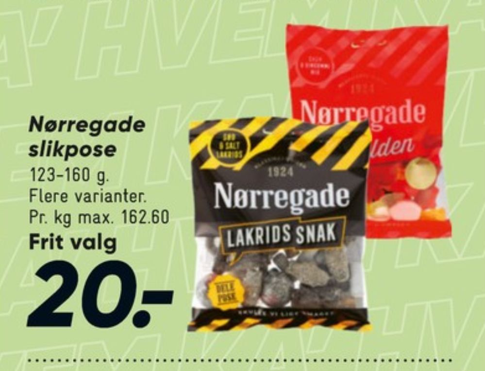 Nørregade Lakrids Snak, Slikposer