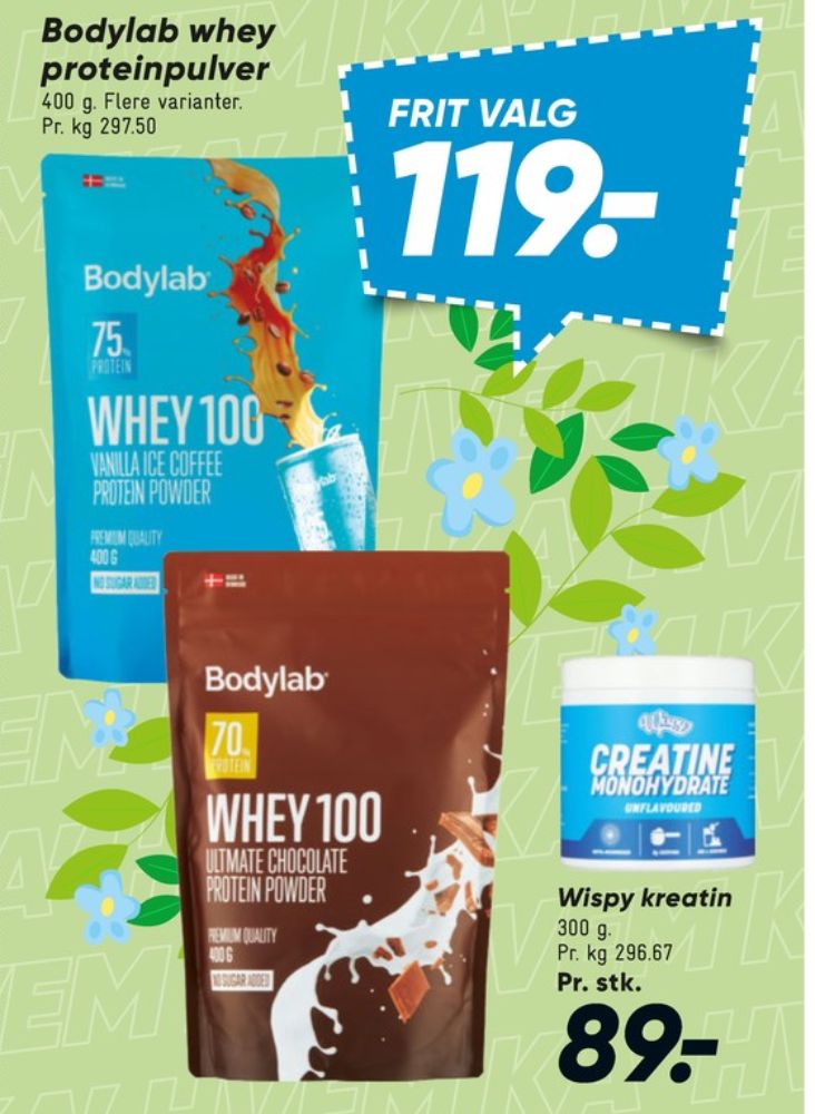Bodylab, Træningstilskud