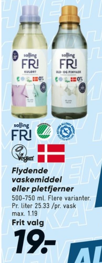 Salling Fri, Vaskemiddel-flydende