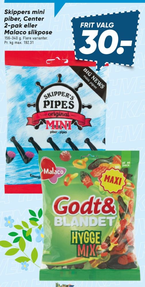 Malaco Godt & Blandet, Slikpose Hygge Mix