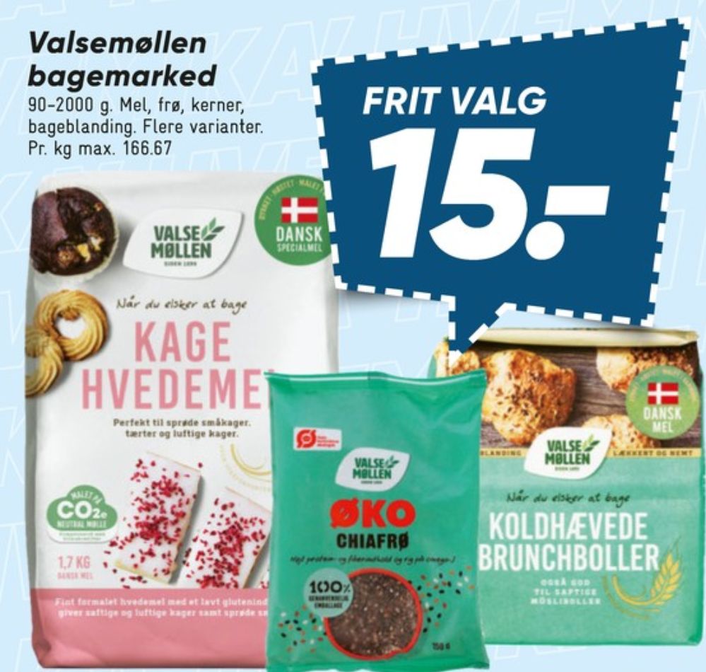 Valsemøllen, Kage Hvedemel