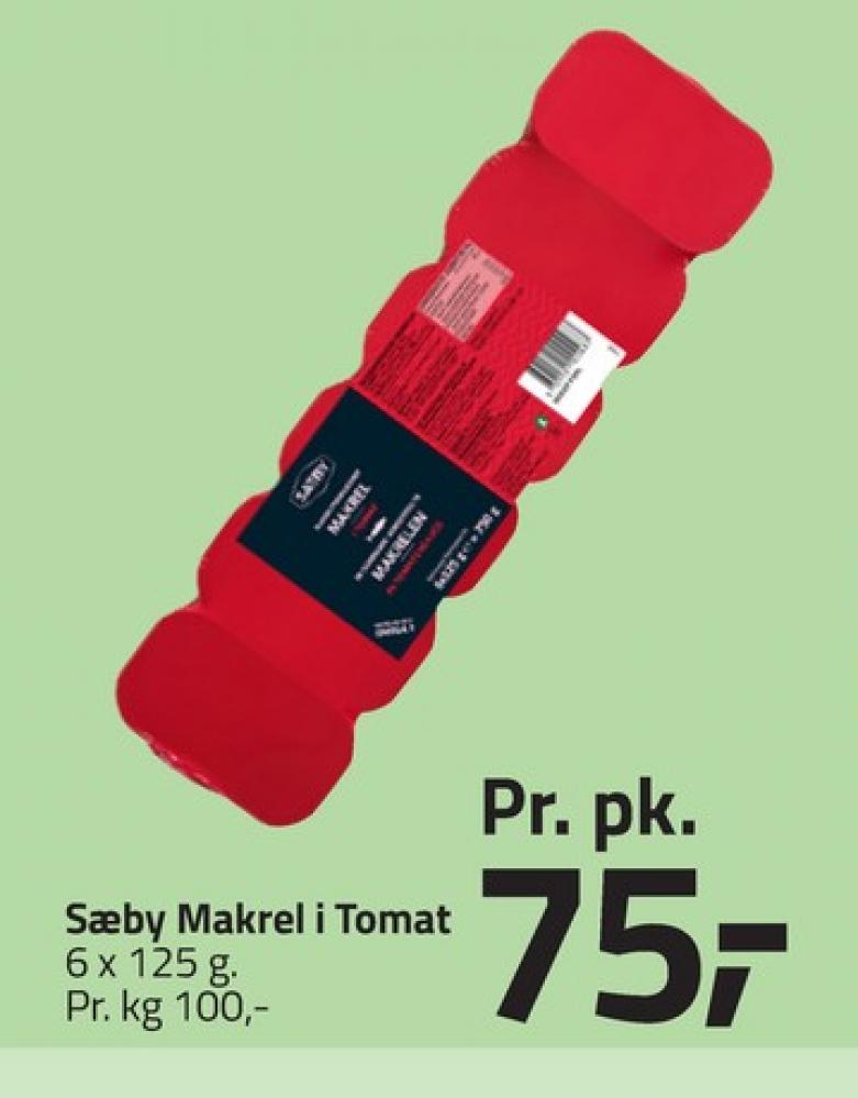 Sæby, Makrelfilet i Tomat