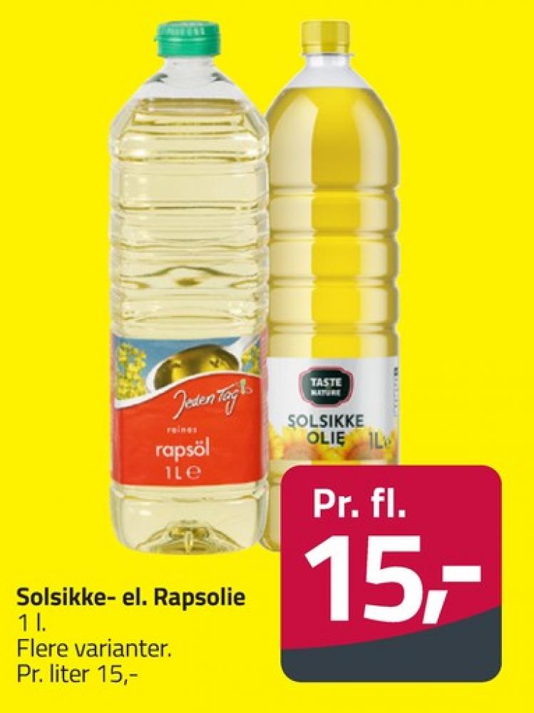 Jeden Tag, Rapsolie