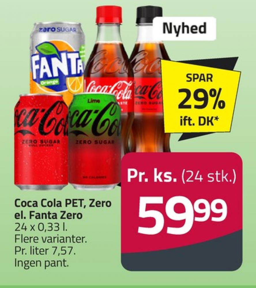 Coca Cola Zero, Cola 24 pk.