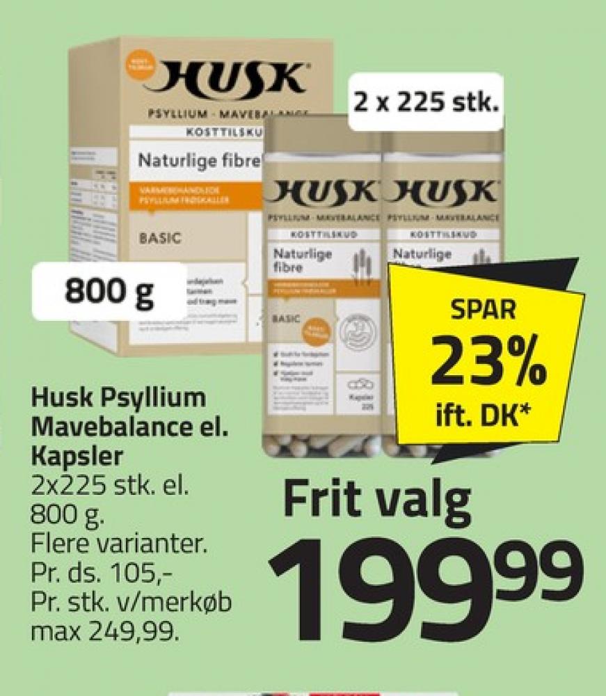 Husk, Kosttilskud