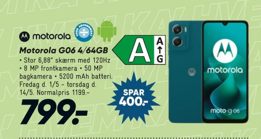Motorola G06, Mobiltelefon