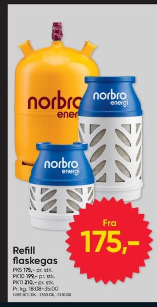 Norbro, Gasflaske