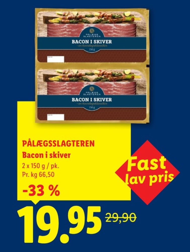 Pålægsslagteren, Baconskiver