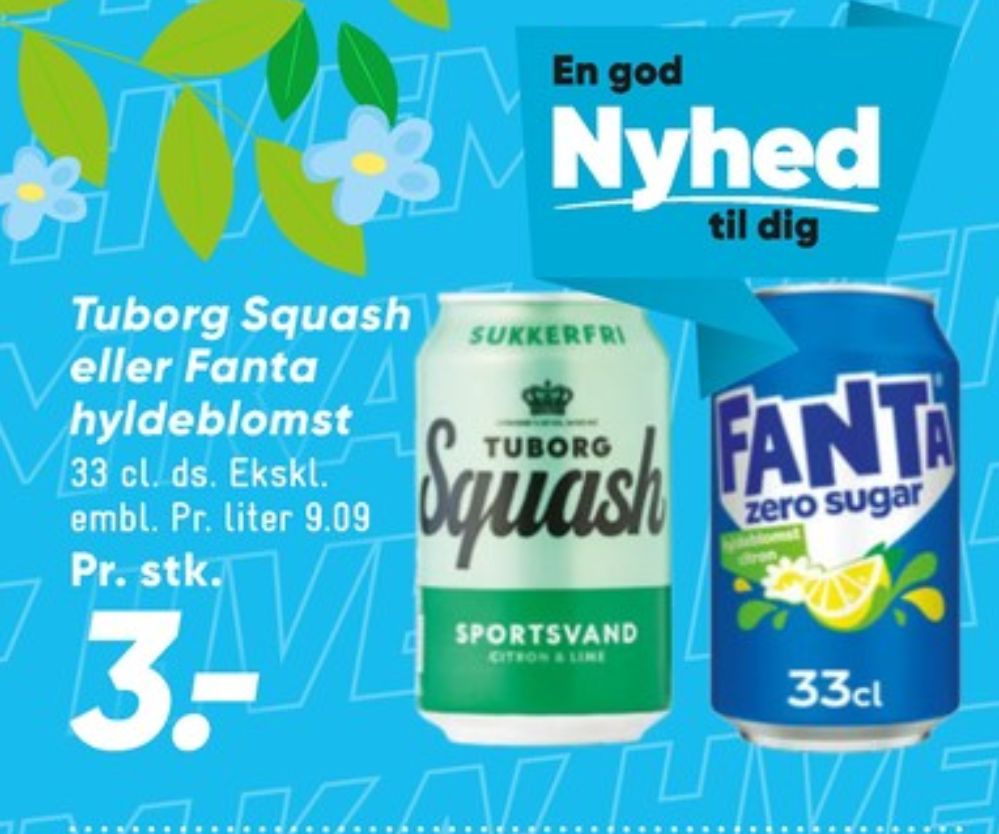 Fanta Elderflower & Lemon Zero, Fanta Hyldeblomst & Citron Zero