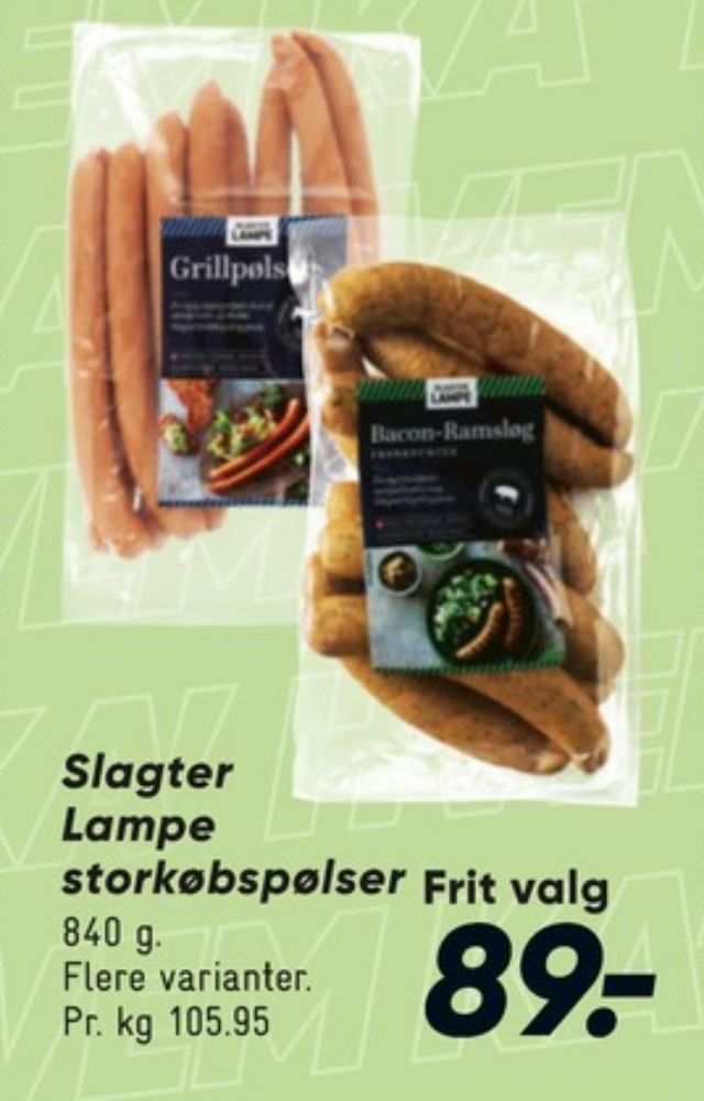 Slagter Lampe, Bacon & Ramsløg Frankfurter