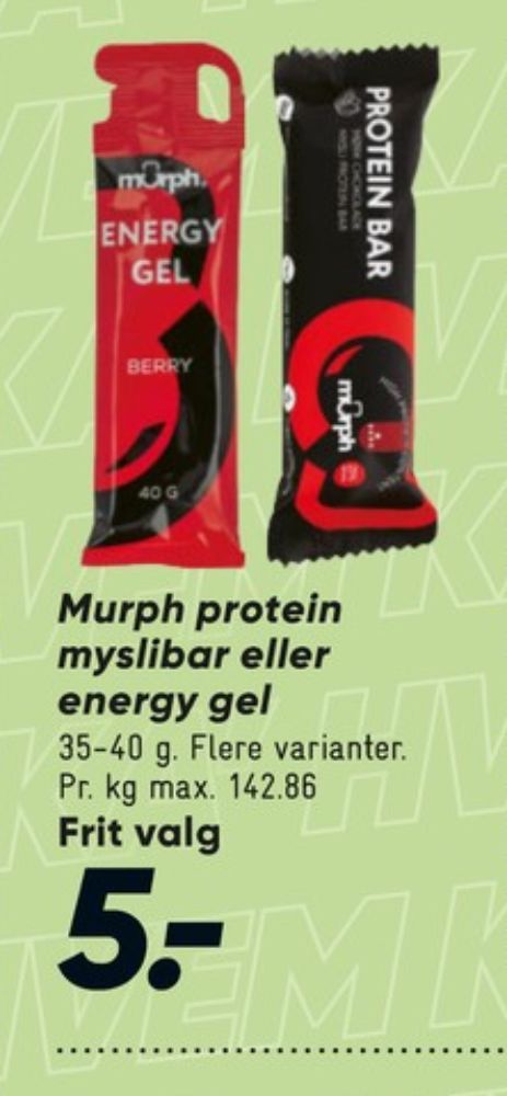 Murph, Træningstilskud