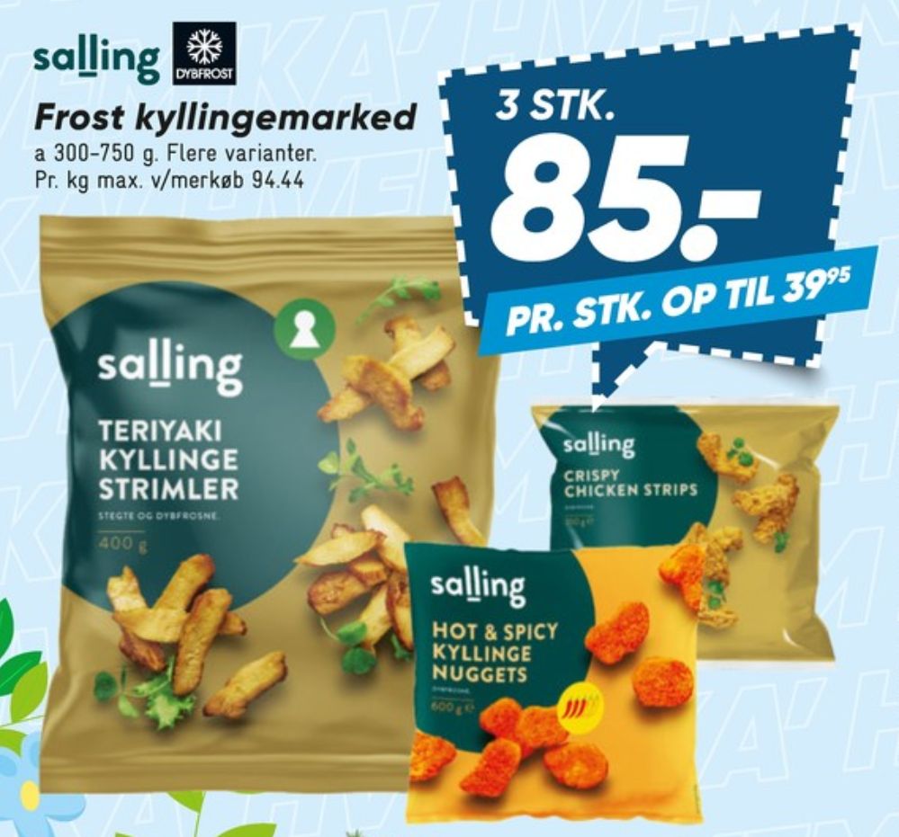 Salling, Hot & Spicy Kyllingenuggets