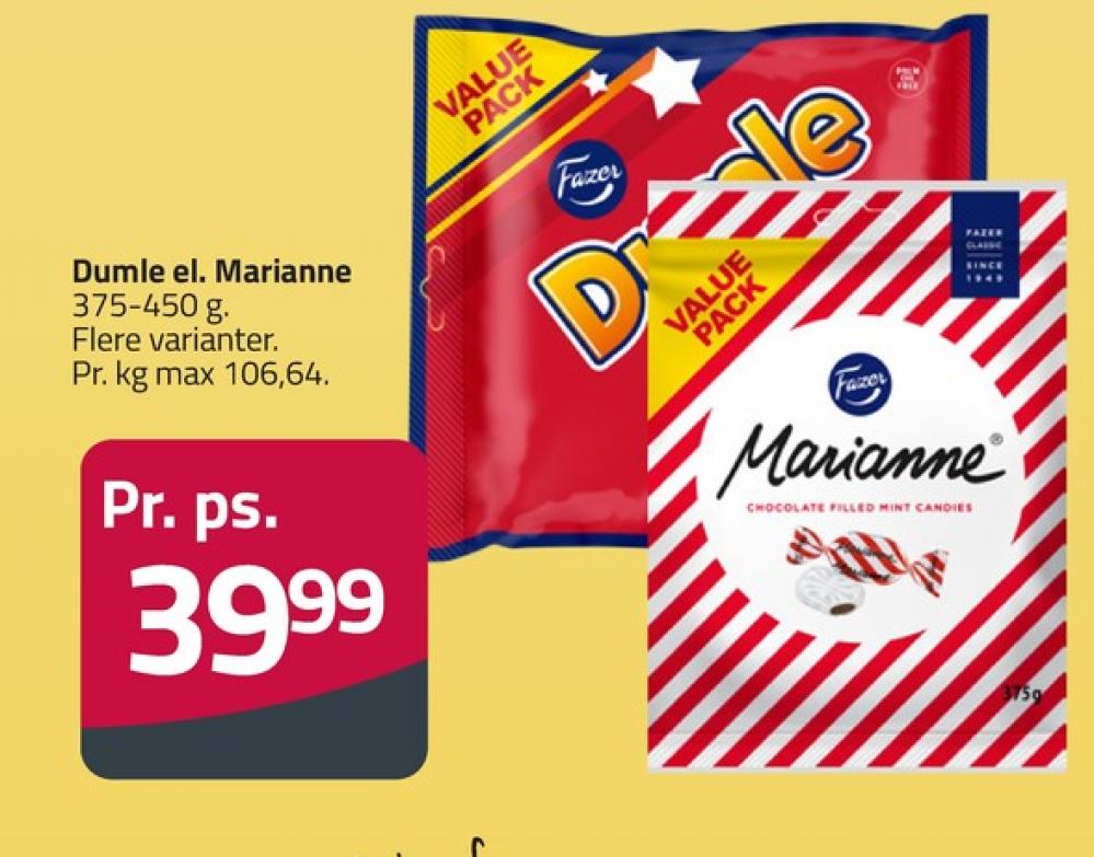 Fazer Marianne, Bolsjer