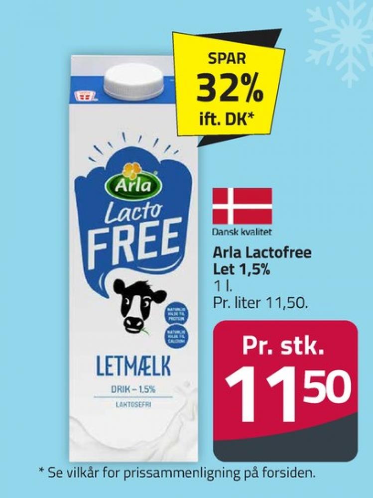 Arla Lacto FREE, Letmælk