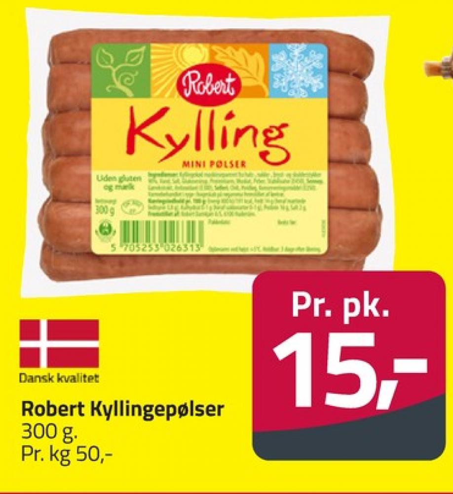 Robert, Kyllingepølser