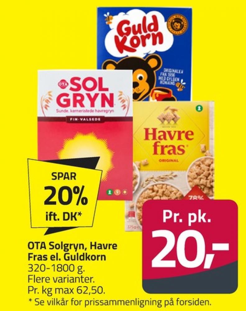 Ota Sol Gryn, Finvalsede Havregryn 