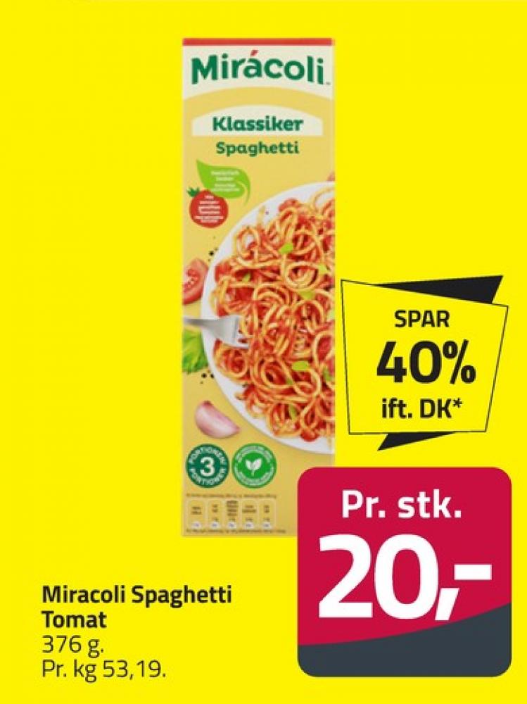 Mirácoli, Pastaretter