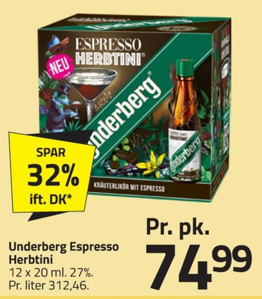 Underberg Espresso Herbtini, Bitter