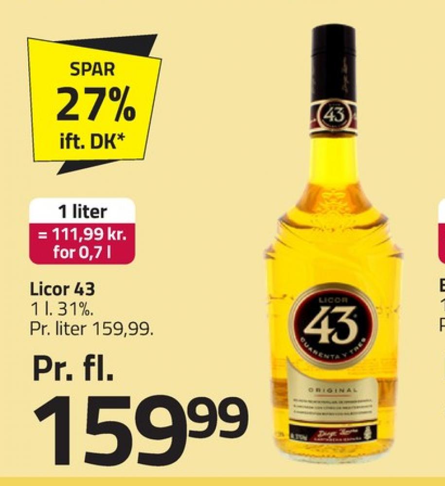 Licor 43, Likør
