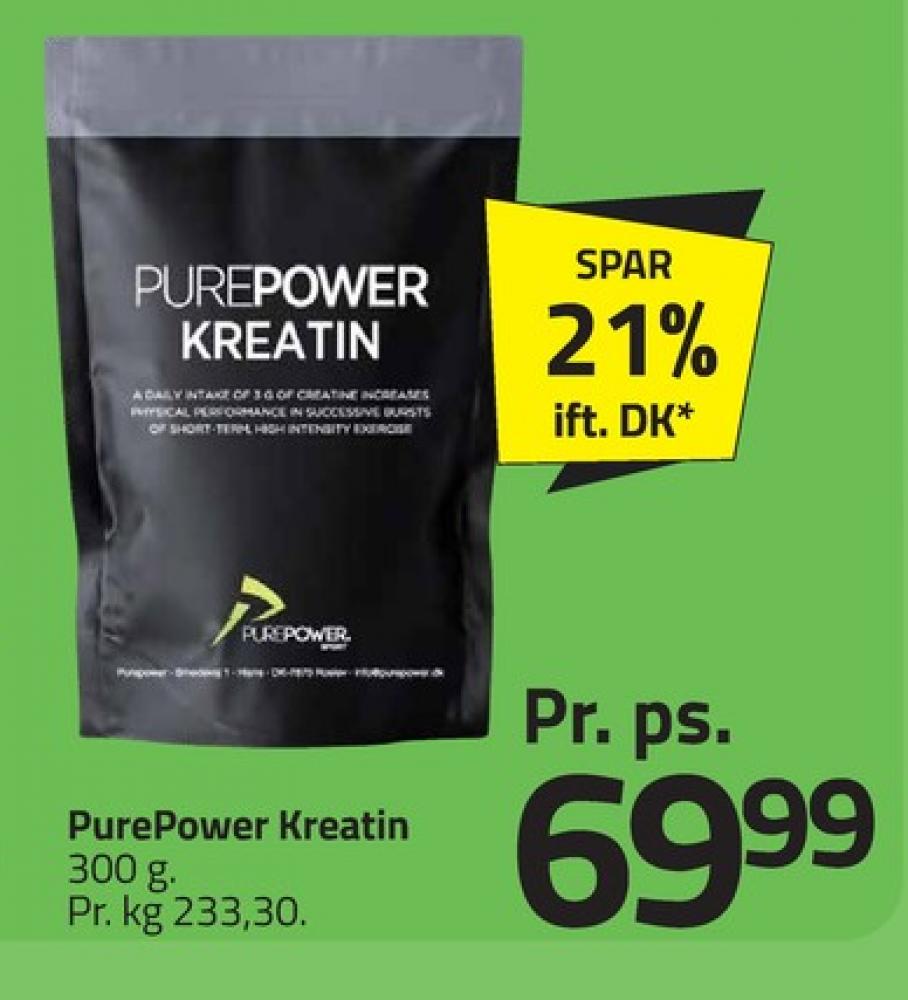 PurePower, Træningstilskud