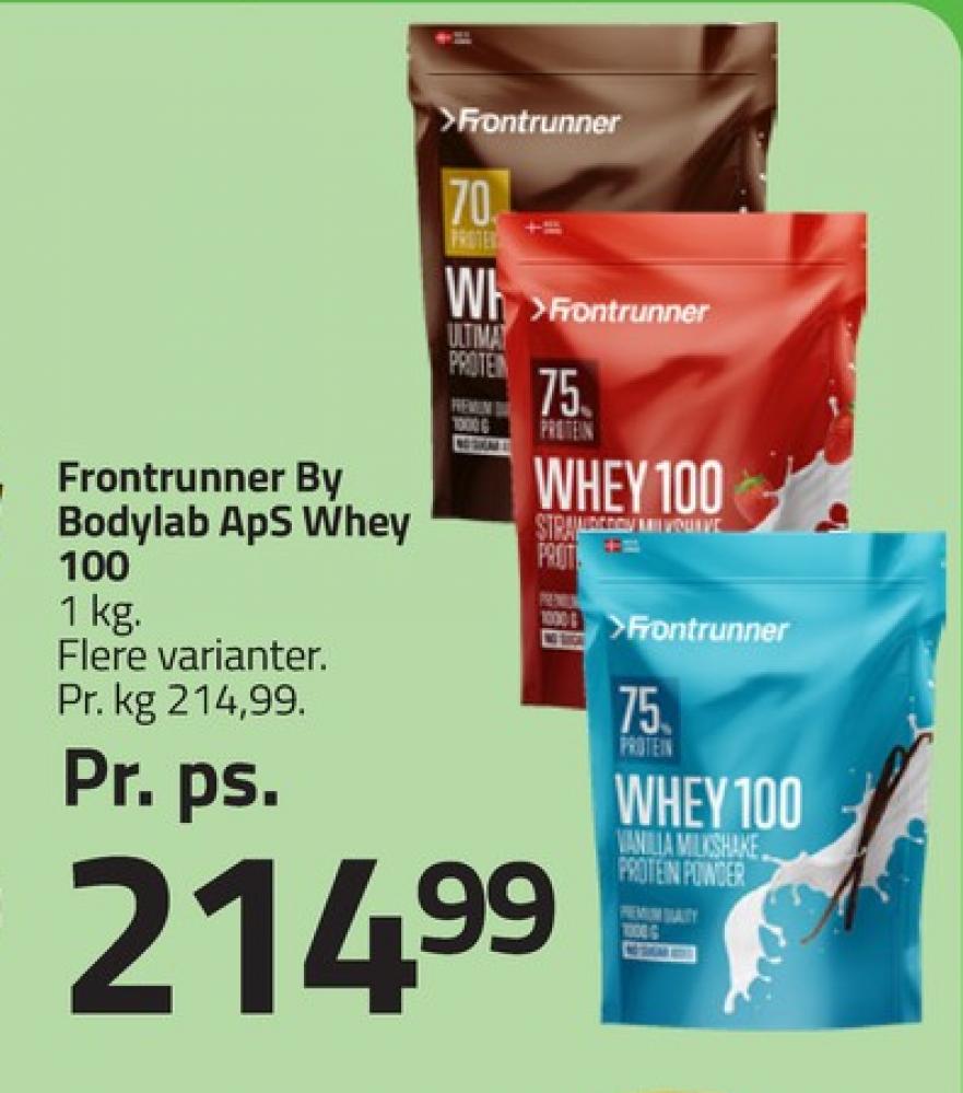 Bodylab Frontrunner, Træningstilskud