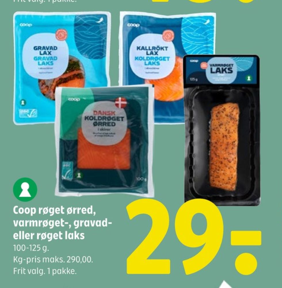 Coop, Laks i skiver