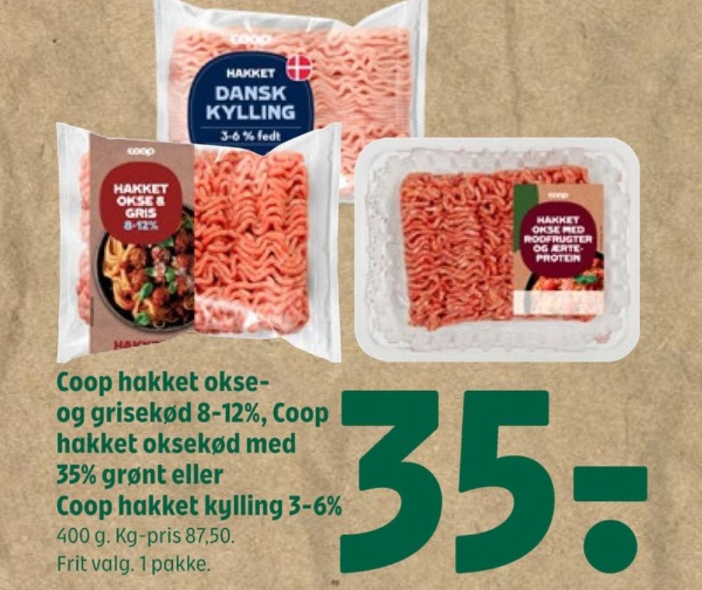 Coop, Hakket kylling 3-6%