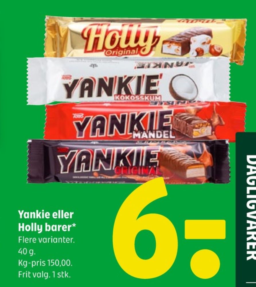 Yankie, Chokoladebar Mandel