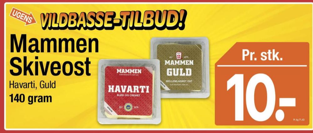 Mammen, Skiveost Guld Mellemlagret