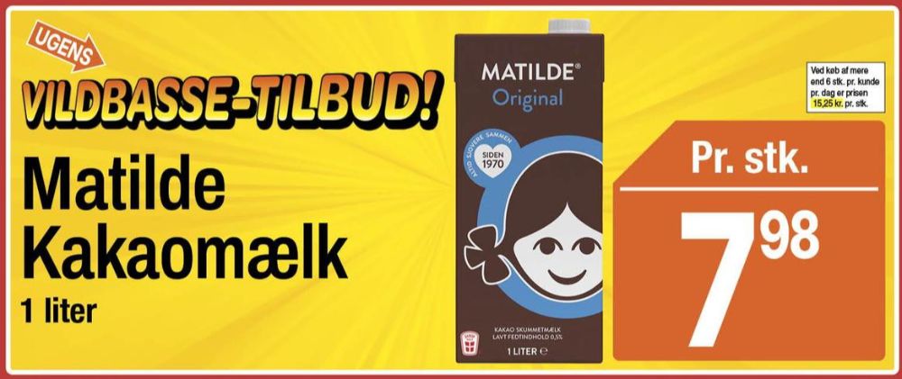 Matilde, Kakaomælk