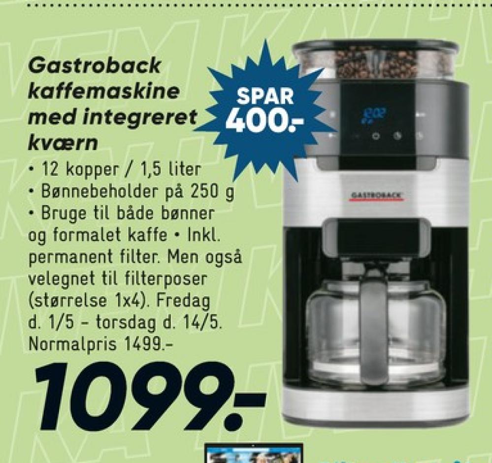 Gastroback, Kaffemaskine
