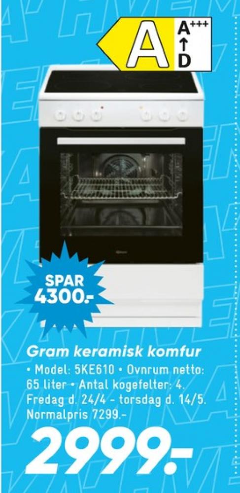 Gram, Komfur