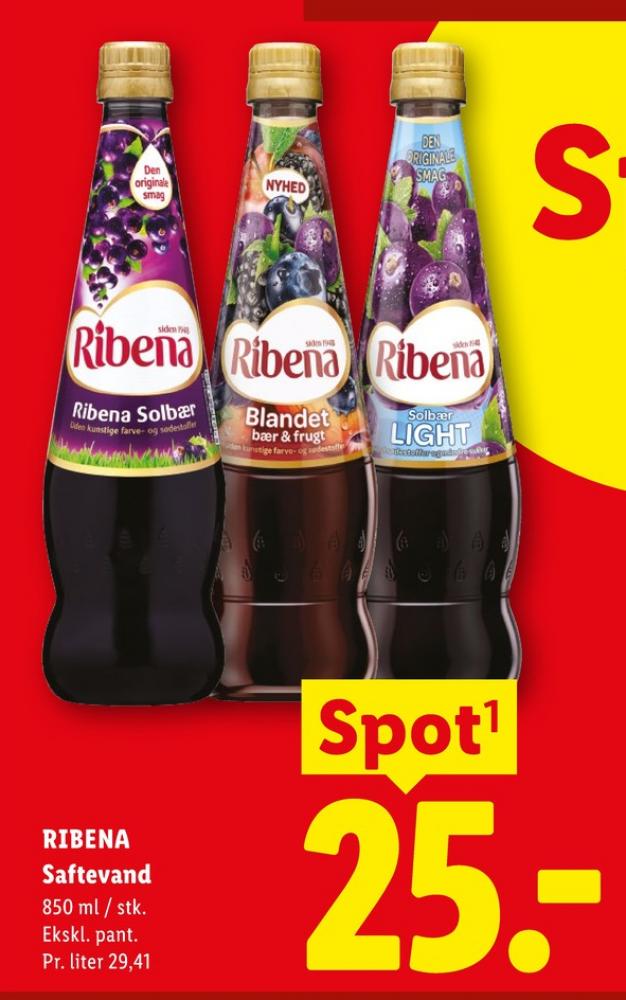 Ribena, Solbær Light Frugtsaft