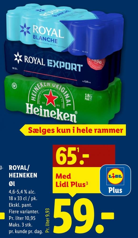 Royal Blanche, Øl 18 pk.